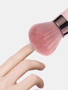1PC Classic Soft Synthetic Bristle Nail Art Dust Clean Brush Sturdy Handle Dust Removing Easy Clean Reusable Multifunctional For Salon Home Manicure Nail Artist DIY Enthusiast Must Have - Multicolor - View 3
