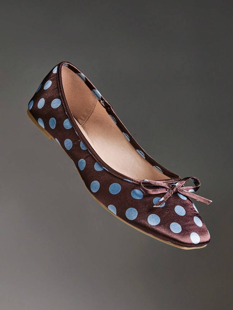 Solezae Women's Casual Elegant Comfortable Satin Ballet Flats - Multicolor - View 3
