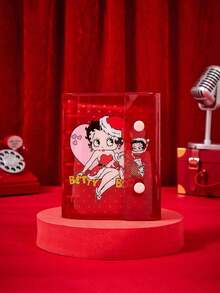 Betty Boop X Joivida 糖果色雙鈕扣迷你3孔卡片收納夾 卡片相簿 活頁手帳本 - A7 - 查看 11