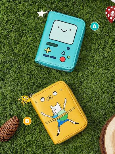 ADVENTURE TIME X POKOJA LAND Stylish, Portable, Compartmentalized, Cash-Saving, Multifunctional Storage Bag.