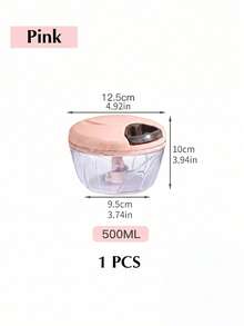 1pc Kitchen Vegetable Chopper,Multi-Functional Manual Food Processor Vegetable Chopper, Portable Hand Pull String Garlic Mincer Onion Cutter For Veggies, Ginger, Fruits, Nuts, Herbs, Etc., (500ml, 900ml Two Sizes Available) Christmas - Multicolor - View 15