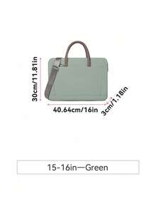 1pc Shoulder Portable Laptop Bag Conference Waterproof Portable Briefcase Back To School - Multicolor - View 22