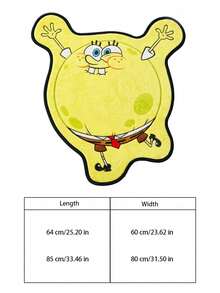 SpongeBob SquarePants | POKOJA LAND 1pc Rug – Licensed Cartoon Floor Mat, Soft Plush Home Decor - 1PC - View 3