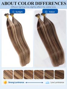 1包 50g 50股 奈米環接髮 100% 真人 Remy 人髮，預環奈米接髮，無縫隱形奈米環接髮，輕盈不厚重，無需加熱，無需黏膠，適合細軟脆弱髮質與髮量稀疏女性 - S4/27 - 查看 14