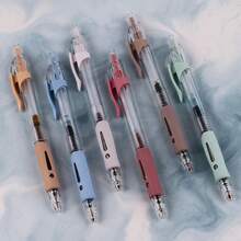 9pcs/Set Colorful Retractable Ball Pens Back To School - Multicolor - View 6