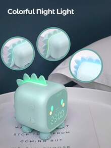Teckwe Creative Night Light Fun Dragon Alarm Clock,ABS,1500mAh - multicolor - View 2