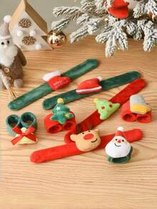 Tree-Shaped Small Figurine Plush Finished Christmas Ornament Christmas Decoration Car Ornament - Multicolor - View 3