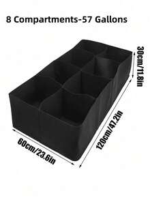 Heavy Duty Felt 8 Cell Square Grow Bag Breathable Planter Thickened Non Woven Fabric Raised Bed Seedling Starter Garden Container Durable Reusable - black - View 10