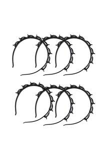 2/4/6Pcs Woven Hair Bands, Double-Layer Hollow Braided Headbands, Styling Hair Clips For Bangs Fixing, Hair Styling Accessories - Multicolor - View 12