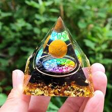 Piramida Orgonit Pohon Kehidupan Buatan Tangan, Chakra Reiki, Kristal Buatan, Yoga, Perhiasan, Ornamen, Kerajinan, Dekorasi Kantor - Beraneka warna - View 19