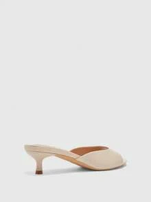 CUCCOO BIZCHIC Sandal Wanita Model Terusan Hak Sedang Ujung Bulat Warna Aprikot Muda Terbaru untuk Musim Semi dan Musim Panas, Serbaguna untuk Sehari-hari, Sederhana, dan Cocok untuk Semua Aktivitas - Minyak kuda aprikot generasi kedua 18 # - View 3