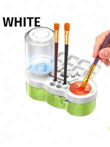 1pc 4-In-1 Water Circulation Pigment Rinse Cup Brush Washer, Painting Tool - Brush Rinser, Artist Painting Palette - Multicolor - View 13