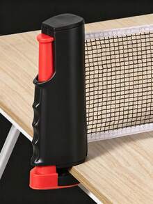 1 set jaring tenis meja portabel, jaring yang dapat diperpanjang dan mudah dipasang untuk ping pong, jaring permainan olahraga dalam dan luar ruangan untuk keluarga dan teman, warna acak. - Hitam - View 5