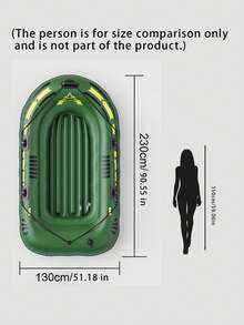 Inflatable Kayak, Inflatable Boat, Inflatable Fishing Boat, Floating Boat, Kayak, Military Green PVC Boat, Yacht, Kayak, Swimming Pool, Lake, Adult Rubber Boat, Inflatable Kayak, Suitable For Fishing And Outdoor Drifting - Multicolor - View 3