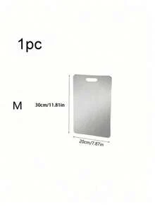 Silver Stainless Steel Chopping Board, Suitable For Both Sides, Ideal For Cutting Poultry, Fish, And Fruits And Vegetables. Resists Odors, Stains And Rust. Can Replace Traditional Chopping Boards. Essential For The Kitchen. Easy To Clean With Water. - Multicolor - View 14