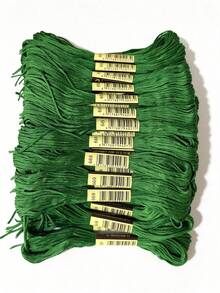 240pcs/Set,8 Meters, Six Strands Of Rope, DMC Color Series, Cross-Stitch Thread, Polyester Material, Embroidery Thread, Embroidery Accessories, Hand-Woven Cotton Material - multicolor - View 4