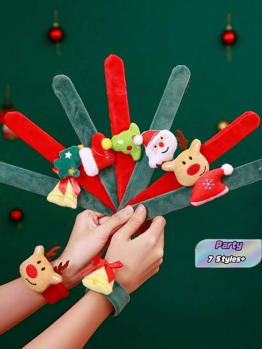 Tree-Shaped Small Figurine Plush Finished Christmas Ornament Christmas Decoration Car Ornament - Multicolor - View 1