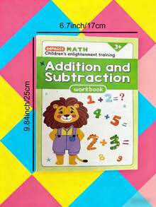 MINKOJA 64P Math Workbook, Add & Subtract Within 10, Mental Arithmetic, Preschool Math, Picture Formula Decomposition, Fun Arithmetic Book. For Kids' Number Cognition, Home, School, Students, Stationery & Back-To-School. - Multicolor - View 8