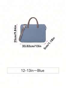 1pc Shoulder Portable Laptop Bag Conference Waterproof Portable Briefcase Back To School - Multicolor - View 29