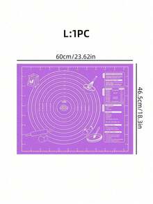 1PC Kneading Mat - Non-Stick, , Easy To Clean, Convenient Storage, Baking Essential, Great For Christmas, Parties & Holidays Back To School - Mauve Purple - View 9