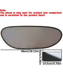 2Pcs Electrostatic Adsorption Car Sunshade Curtains, Light Blocking UV Protection Car Window Sun Shades, Clear Vision Won't Disturb Driving, Universal Fit For Windshield Side Window Sunroof Rear Window, Multi-Purpose Easy Install Auto Sun Protection - A - View 3