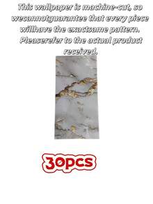 22Pcs 30Pcs 3D Marble Ceramic Tile Wall Sticker Thick Self Adhesive PVC Wall Panel Strong Backing Waterproof Peel And Stick For Kitchen Bathroom Living Room Splashback Renovation Home Decor Removable Wallpaper - multicolor - View 20