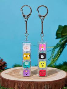 ADVENTURE TIME X Joivida 可愛卡通鋅合金吊飾，適用於鍵盤、包包、紀念品與收藏品，適合錢包與書包，理想禮物 - 彩色 - 查看 3