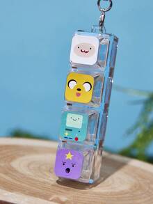 ADVENTURE TIME X Joivida 可愛卡通鋅合金吊飾，適用於鍵盤、包包、紀念品與收藏品，適合錢包與書包，理想禮物 - 彩色 - 查看 8