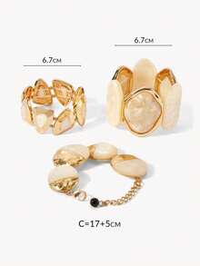 Opalesca Acrylic Bracelet[Accessories Color Random] - Multicolor - View 10