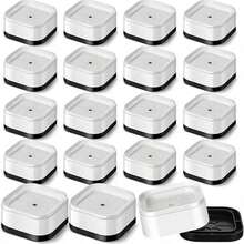 4/8/16/24 Pieces Set. 3", 2.1", Or 2.9" Adjustable Furniture Risers, Suitable For Tables, Desks, Sofas, Cabinets, Beds, Durable Stackable Square Lift Pads, Christmas Decor - White - View 3