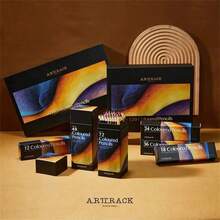 12/18/24/36/48/72 Piece Coloring Pencils, Suitable For Coloring Books, Professional Art Drawing With Vibrant Colors, Drawing And Sketching, Blending And Shading, Soft And Elegant Heart On Oil-Based Foundation, Suitable For Students, Teachers - Multicolor - View 3