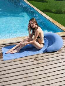 1PC Extra Large Inflatable PVC Foldable Lightweight Portable Waterproof Beach Mat Air Cushion Lounge Pad For Outdoor Camping Pool Picnic Summer Travel Gift Adults Must Haves - various - View 13
