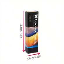 12/18/24/36/48/72 Piece Coloring Pencils, Suitable For Coloring Books, Professional Art Drawing With Vibrant Colors, Drawing And Sketching, Blending And Shading, Soft And Elegant Heart On Oil-Based Foundation, Suitable For Students, Teachers - Multicolor - View 10