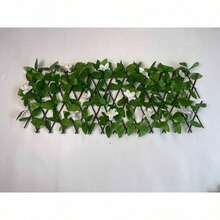 1pc Retractable Privacy Screen Fence, Suitable For Balcony, Patio, Outdoor, Artificial Privacy Screen Decor, Faux Ivy Fence Panel, Suitable For Outdoor Wall, Background Wall, Garden, Backyard, Home Decor - Multiple Styles - View 8