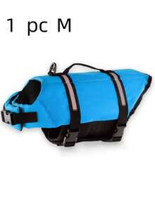 1pc Pet Life Jacket Dog Swimming Summer Vest Diving Clothes Adjustable Safety Buckle High Buoyancy Preserver For Dogs Beach Pool Water Sports Summer Essential - Multicolor - View 6