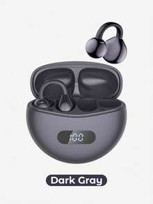 Teckwe Purple LED Display Clip-On Earphones, Sound-Proof, Long-Wearing Comfort, Open-Ear Sports Design, Wireless Earbuds With Voice Call Support, Valentine's Day Gift - one-size - View 13