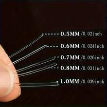 5Ppcs Transparent Elastic Beading Thread, 0.5-1.0mm Stretch Nylon String Cord, 3.5-12m Flexible Smooth Bead Wire For DIY Bracelet, Necklace & Handmade Jewelry Making - various - View 4