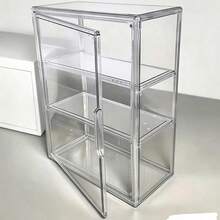 1件 3層透明展示櫃 磁吸門 重型壓克力結構 無需組裝 現代透明展示盒 適用商店、居家、辦公室收藏品 節省空間的收納架 極簡裝飾 - 36*27*14公分 / 14.17*10.63*5.51英寸 - 查看 4