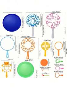 Bubble Wand Set - Large Size Bubble Wand, Fun Bubble Machine With Tray, Perfect For Outdoor Play, Birthday Parties & Games. Suitable For All Ages (Bubble Solution Not Included). Bubble Toys, Bubble Wands, Bubble Machines - Multicolor - View 4