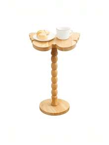 1PC Compact Sturdy Wooden Vintage Butterfly Pattern Natural Brown Side Table Coffee Desk Balcony Foyer Window Display Stand Home Office Furniture Unique Housewarming Gift Versatile Easy Clean Waterproof Scratch Resistant Non Slip Base - Multicolor - View 5