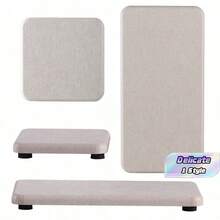 A Set Of 4 Absorbent Diatomaceous Earth Trays, Diatomaceous Earth Kitchen Soap Dishes, Handmade Soap Racks, Water-Absorbing Stones, Ideal For Modern Homes, Bathroom Decor, Autumn Decor, And Back-To-School Season - multicolor - View 1