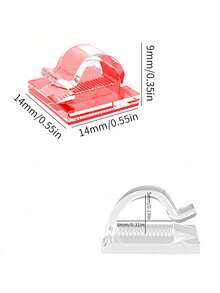 100/60/40/30/20/10/5pcs Outdoor Adhesive Cable Clips, Christmas Light Clips, Decorative Clips, Self-Adhesive Hooks, Wire Management Clips, Fairy Light Accessories - White - View 8