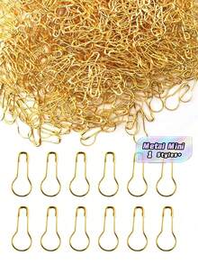 20/100/120/260Pcs Pin Clothing Tag Pins Bulb Pin Metal Gourd Pin Calabash Pin For Hand Sewing DIY Crafts Home Accessories - Gold - View 1