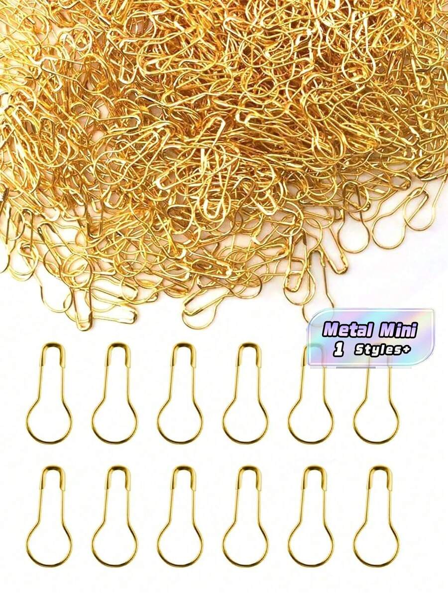 20/100/120/260Pcs Pin Clothing Tag Pins Bulb Pin Metal Gourd Pin Calabash Pin For Hand Sewing DIY Crafts Home Accessories - Gold - View 1