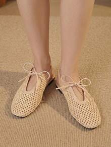 Styleloop Ladies, Willow Nails, Buckles, Flat Shoes. - Apricot - View 5
