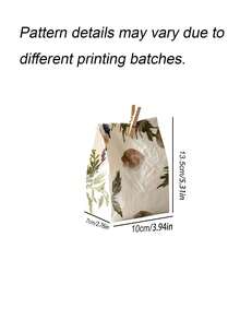 Rough Texture Handmade Paper Bags, Premium Souvenir Gift Bags, Christmas Holiday Gift Packaging Bags, Reusable Present Wrapping Pouches For Party Favors - View 10