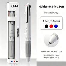 Pulpen Ballpoint 3 Warna, Pulpen Ballpoint Multiwarna 3-in-1 yang Dapat Ditarik dengan Tinta Hitam, Merah, Biru Cepat Kering, Pulpen Ballpoint Ujung Ganda CS, Pulpen Multiwarna Warna Lembut, Untuk Kantor, Sekolah, Mencatat, Menulis, Menandai, Kembali ke Sekolah - Bulat - View 12