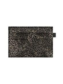 1PC PU Leather Ultra Thin Multi Card Slots Bank Card Holder Vintage Brown Black Leopard Print Portable Slim Wallet Travel Office Commute Everyday Carry For Men Women Popular - multicolor - View 6