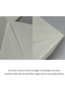 50/100pcs White Linen Texture Envelopes, Wedding Invitation Envelopes, Cards/Letters/Postcards Packaging Envelopes - White - View 8