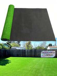 Artificial Grass Mat Indoor Outdoor, Fake Lawn Rug For Balcony Garden Decor, Synthetic Turf Carpet For Beach Essentials, Pool Swimming Games, Patio Play Mat - Green - View 1